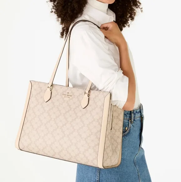 Kate Spade Cream Floral Tote - Picture 2 of 14